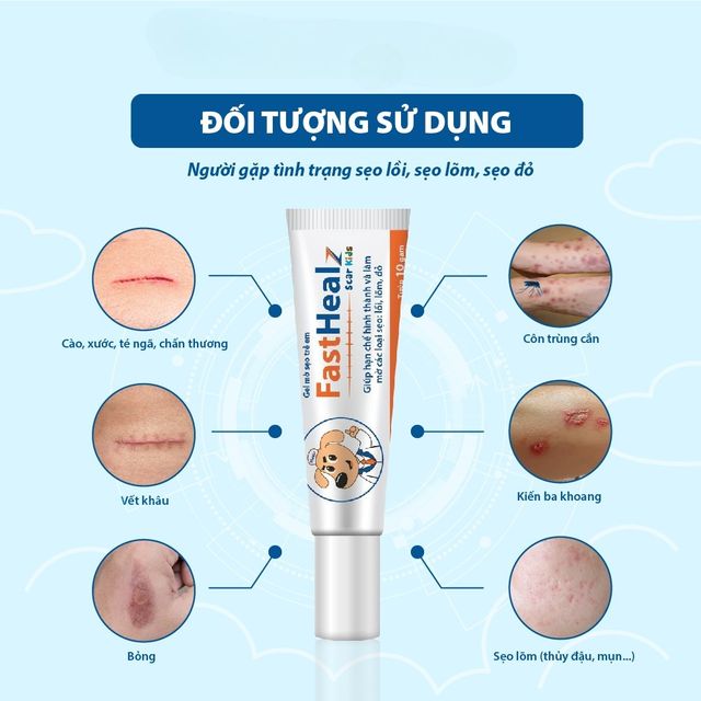 Gel mờ sẹo Fasthealz Scar Kids