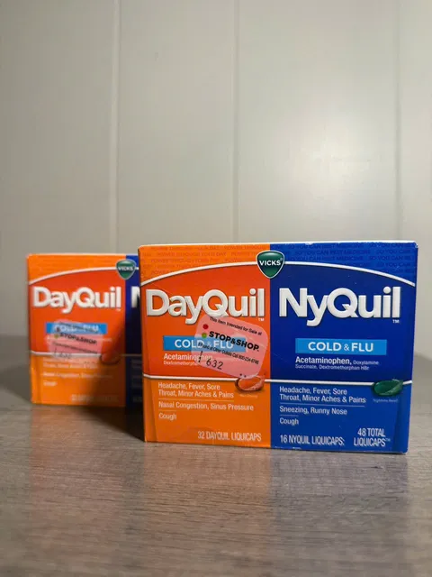 DayQuil & NyQuil 48 vi&ecirc;n H&agrave;ng Mỹ Strength Severe Cold & Flu