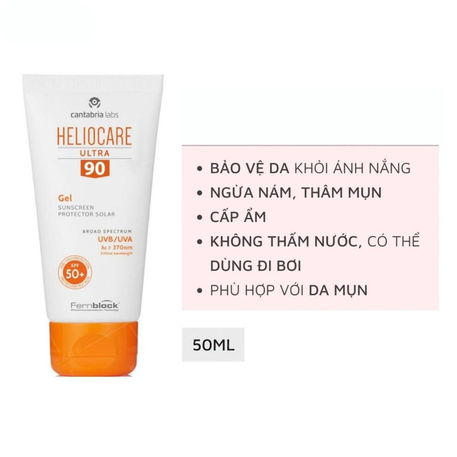 Kem chống nắng Heliocare Ultra 90 Gel SPF50+