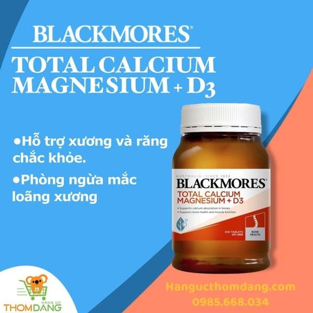 Viên Uống Bổ Sung Canxi & Magie + D3 Blackmores 200 Viên - Hỗ Trợ Xương Khớp Chắc Khỏe, Cao Cấp Từ Úc - 2
