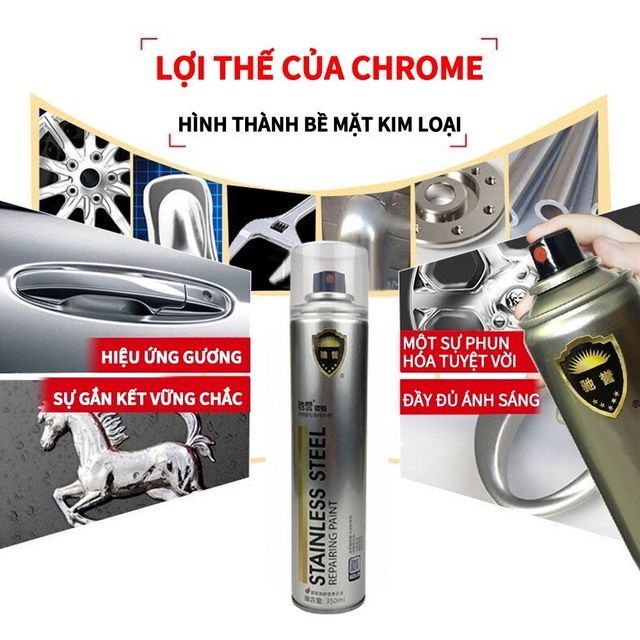 M&agrave;u sơn mạ chrome