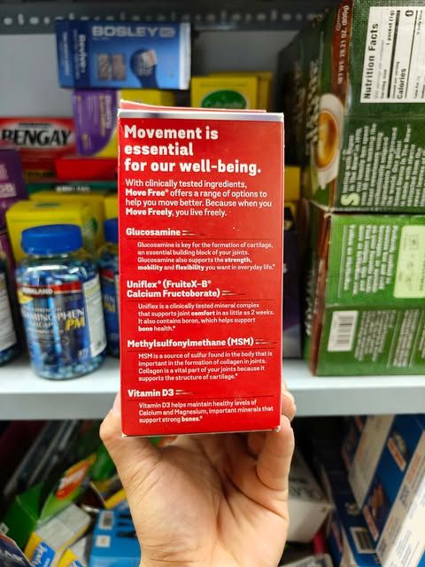 Vi&ecirc;n uống bổ khớp Schiff Move Free Advanced Glucosamine nguy&ecirc;n liệu MSM Vitamin D3