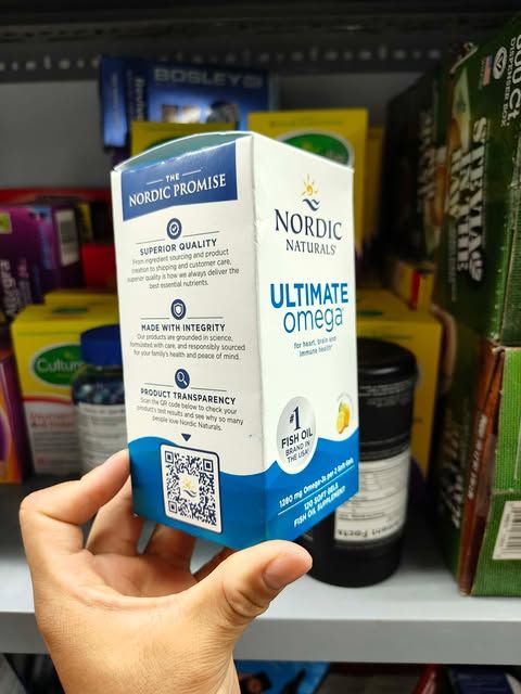 Dầu c&aacute; Omega-3 Nordic Naturals Ultimate Omega 1280mg