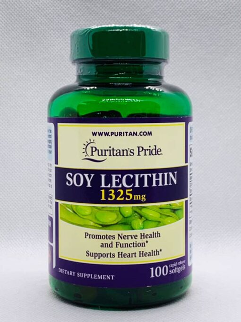 Vi&ecirc;n uống Tinh chất mầm đậu n&agrave;nh Puritan&rsquo;s Pride Soy Lecithin