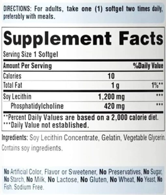 Lecithin từ mầm đậu n&agrave;nh Puritan's Pride