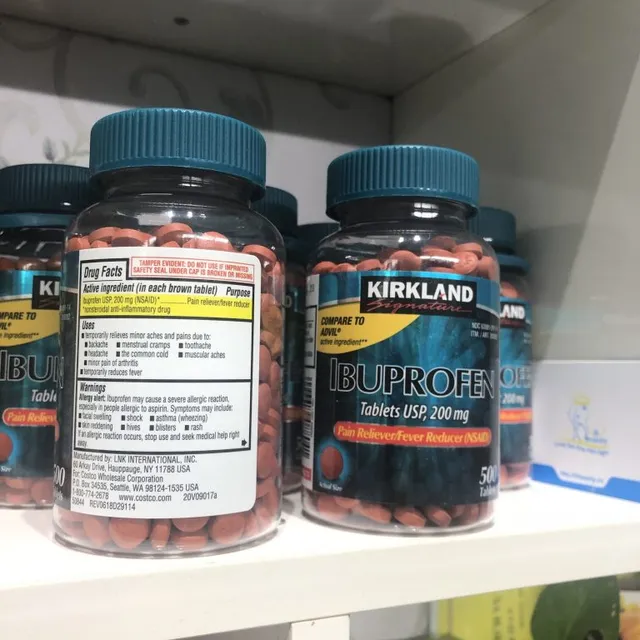 Vi&ecirc;n giảm đau Kirkland Ibuprofen 200mg