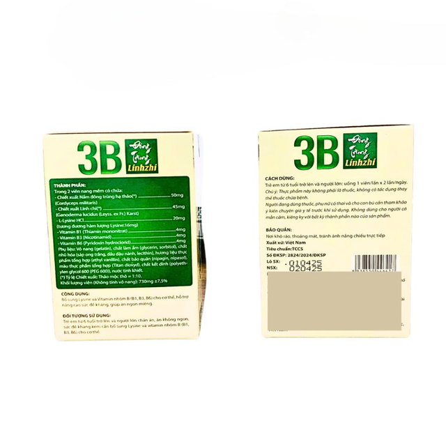 Vi&ecirc;n uống 3B Đ&ocirc;ng Tr&ugrave;ng Linhzhi
