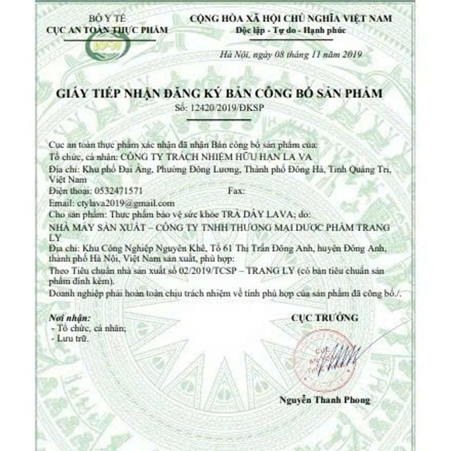 Tr&agrave; D&acirc;y LAVA - Giải Ph&aacute;p Cho Sức Khỏe