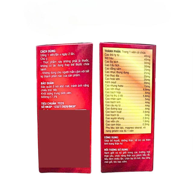 Vi&ecirc;n uống S&acirc;m Nhung Bổ Thận Bio Gold