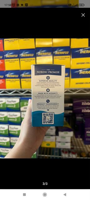 Nordic Naturals Vi&ecirc;n uống dầu c&aacute;