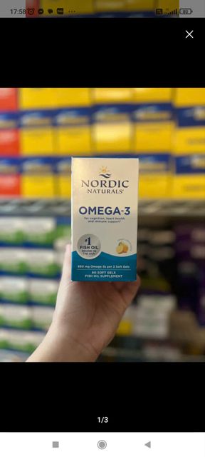 Nordic Naturals dầu c&aacute; thể hiện r&otilde; c&aacute;c th&agrave;nh phần Omega-3