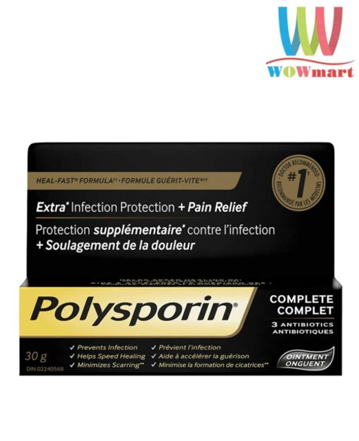 Kem b&ocirc;i l&agrave;m mờ sẹo Polysporin Heal Fast Formula Complete