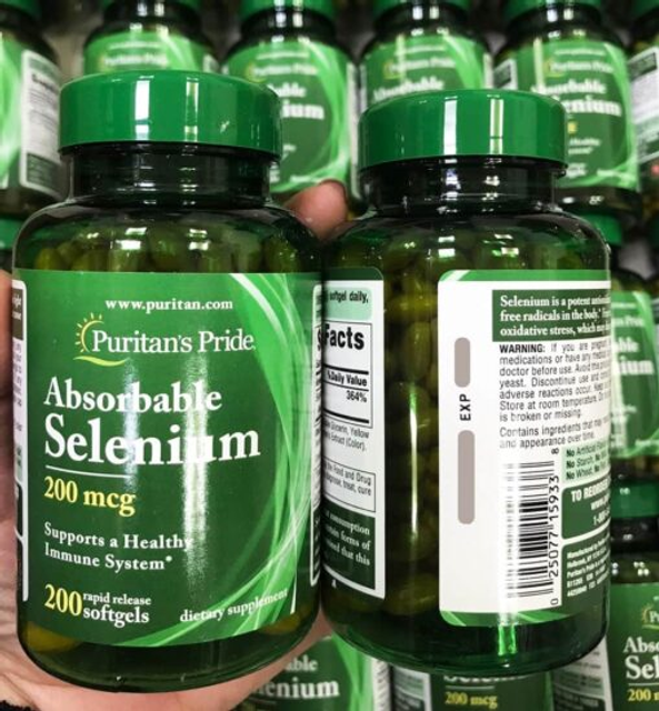 Vi&ecirc;n uống bổ sung Selenium Puritan&rsquo;s Pride