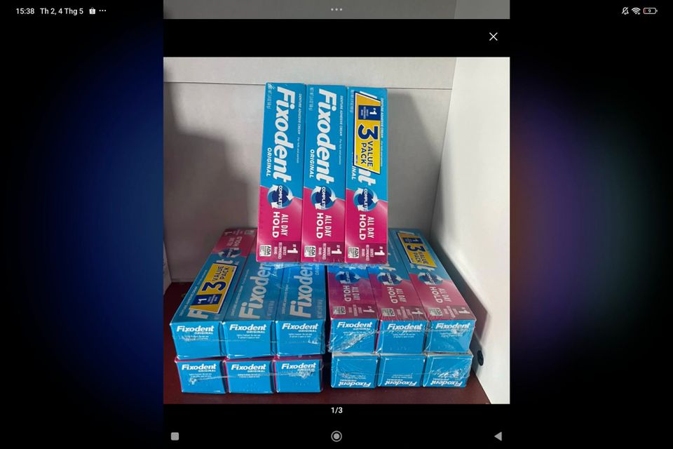Kem Giữ Nền Răng Giả Fixodent Original Dạng Kem