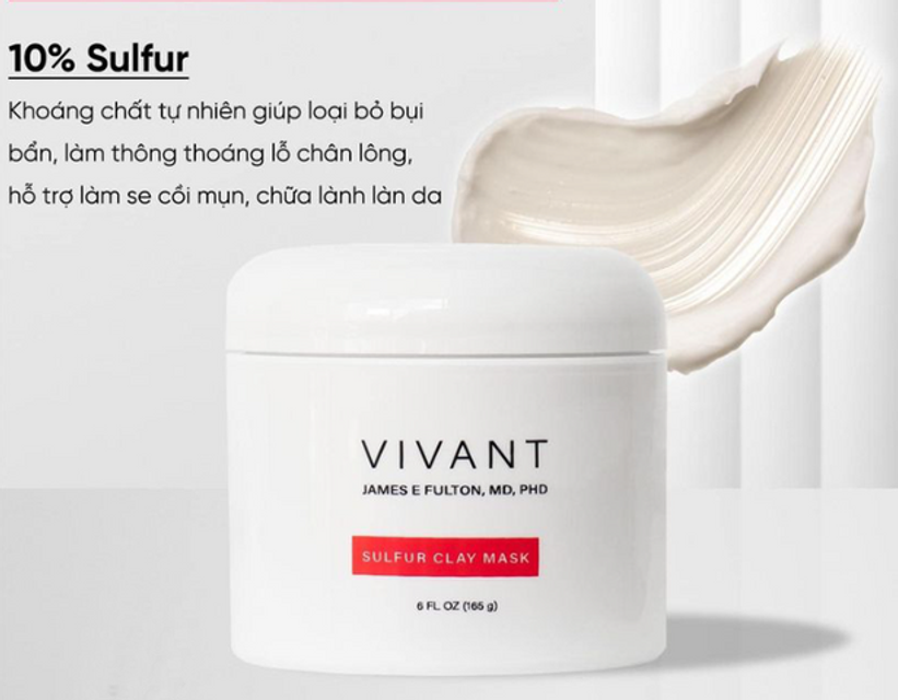 Vivant Skincare Sulfur Clay Mask