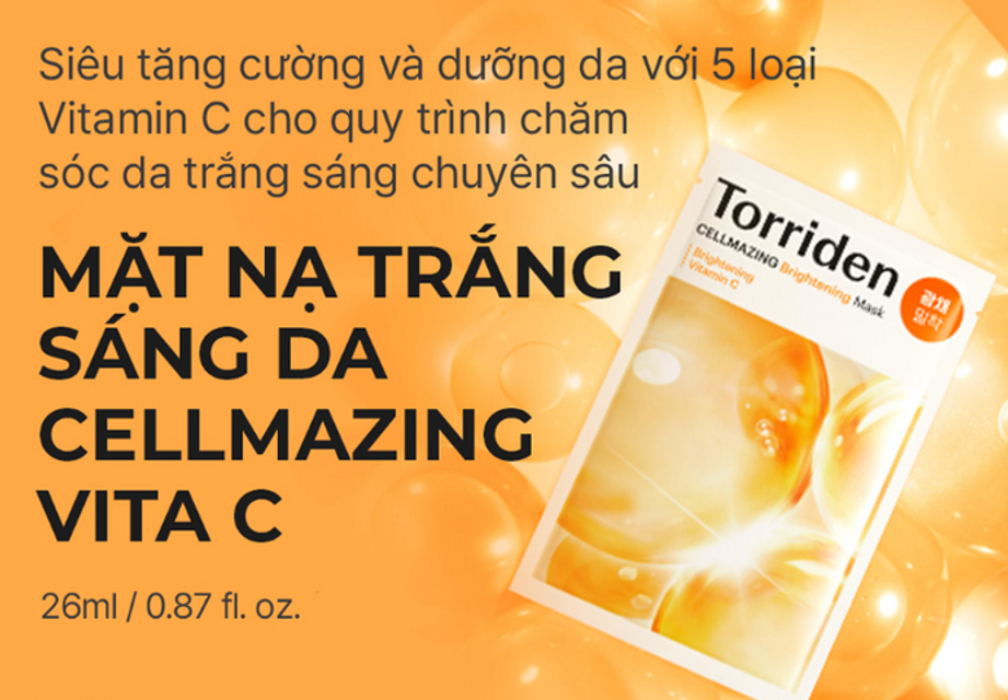 Mặt Nạ S&aacute;ng Da Torriden Vitamin C Cellmazing - Th&ocirc;ng Tin