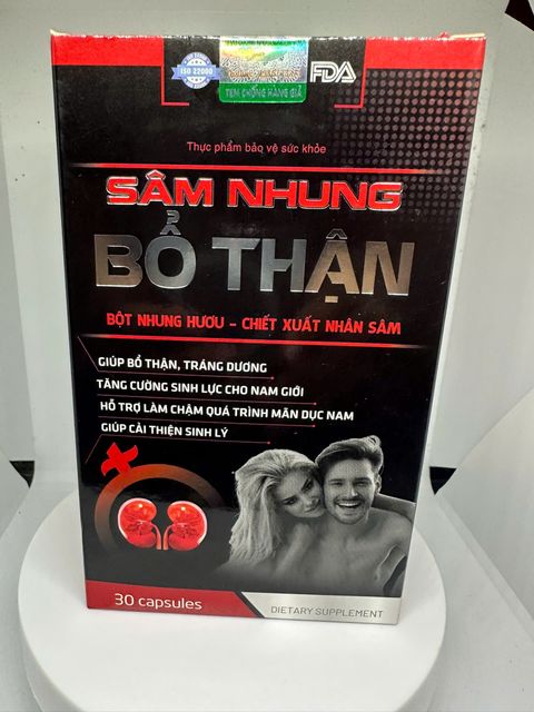 S&acirc;m Nhung Bổ Thận - Số lượng 30 vi&ecirc;n
