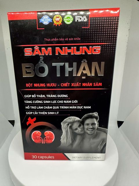 Sản phẩm S&acirc;m Nhung Bổ Thận