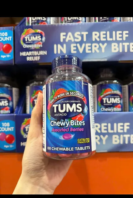 Kẹo Nhai Hương Tr&aacute;i C&acirc;y Tums Assorted Beries