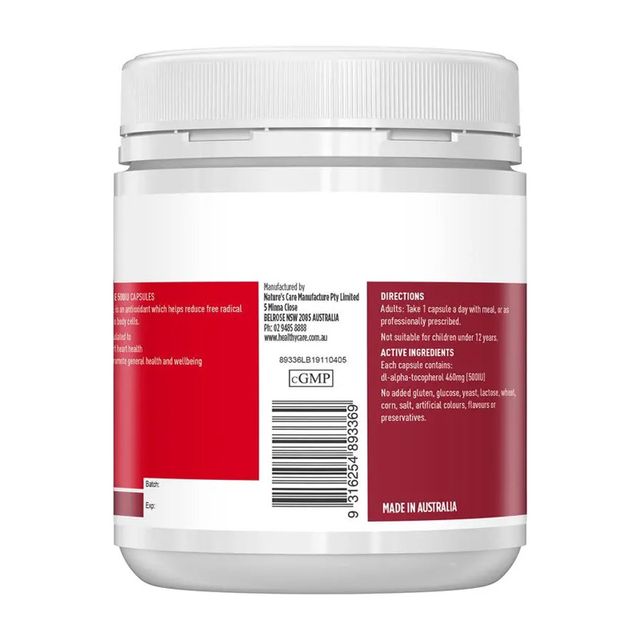 Vitamin E Healthy Care 500IU