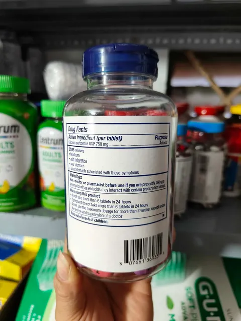 Hướng dẫn sử dụng vi&ecirc;n nhai Tums