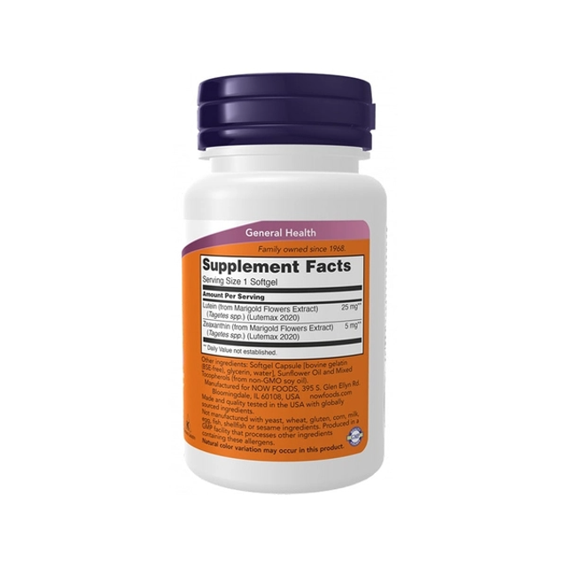 Vi&ecirc;n uống NOW Lutein & Zeaxanthin