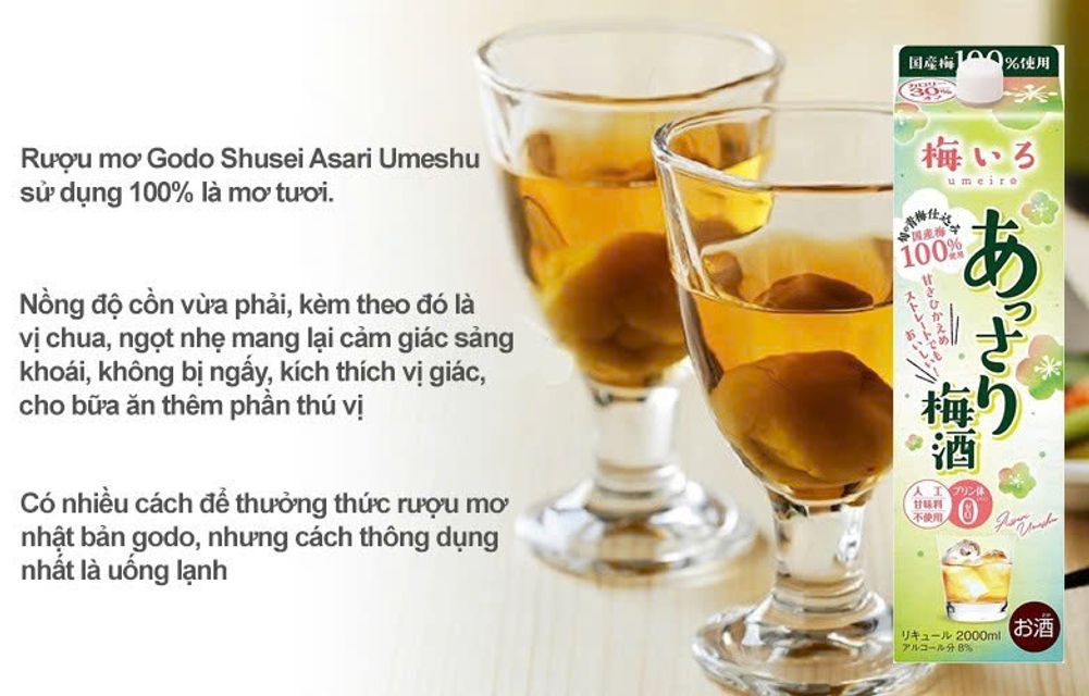 Rượu Mơ Nhật Bản Assari Umeshu Plum Wine