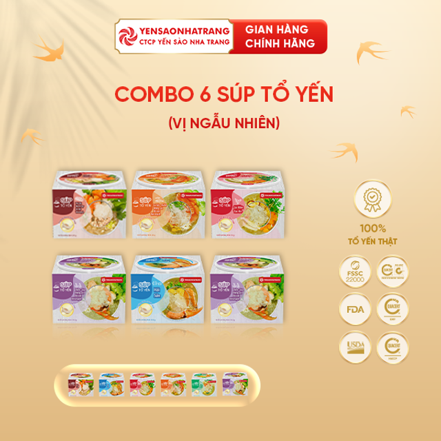 Combo 6 S&uacute;p Tổ Yến