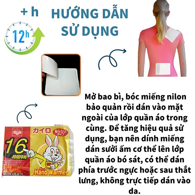 Bộ 10 Miếng D&aacute;n Giữ Nhiệt Kairo