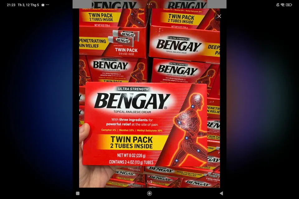 Kem xoa b&oacute;p giảm đau Bengay Ultra Strength
