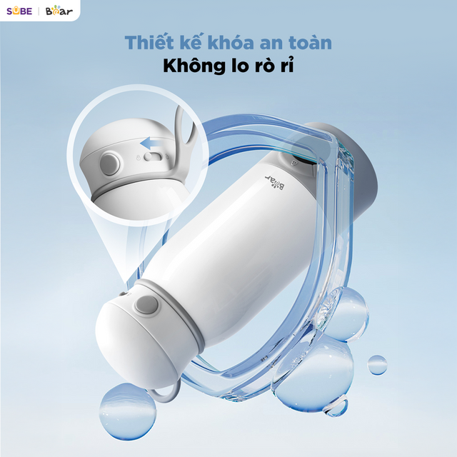 B&igrave;nh đun v&agrave; h&acirc;m nước pha sữa di động mini 0.5L Bear BKL-055EJ