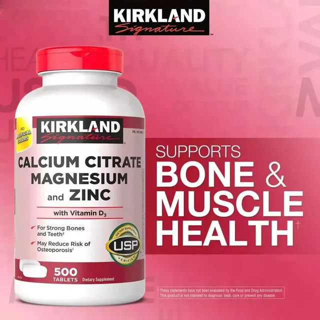 Hướng dẫn sử dụng vi&ecirc;n uống Calcium Citrate Magnesium and Zinc D3 Kirkland