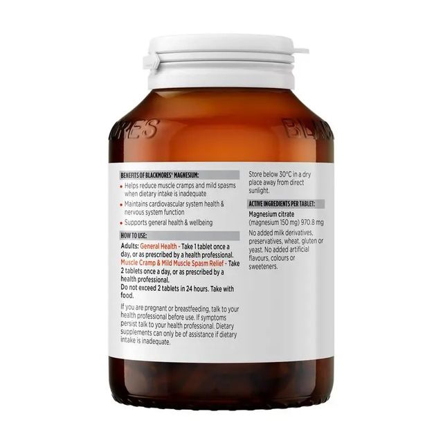 Vi&ecirc;n uống bổ sung Magie Blackmores Super Magnesium