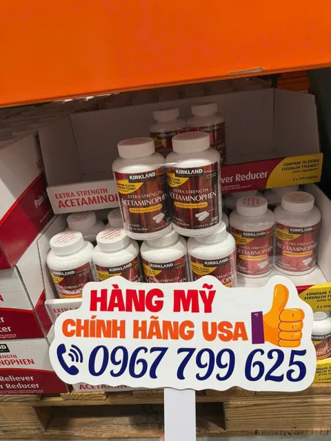 Kirkland Extra Strength Acetaminophen caps 500 mg