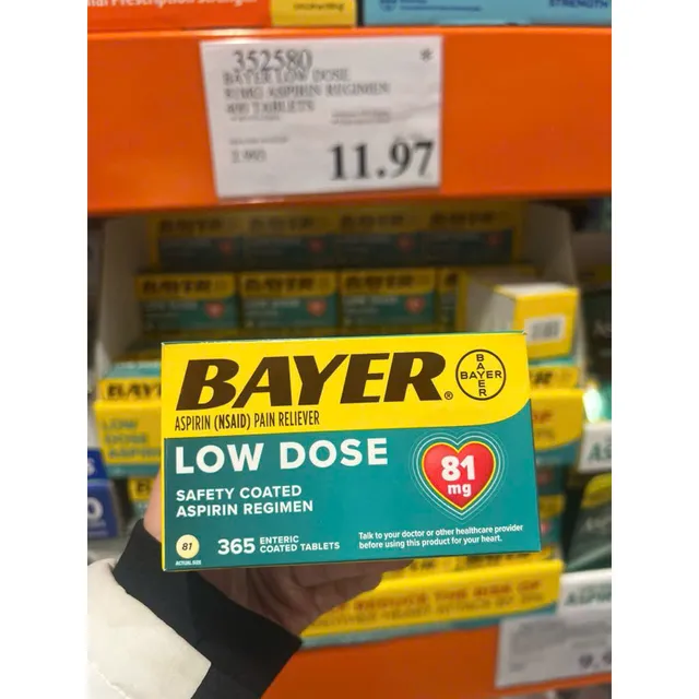 Bayer 365v 81mg h&agrave;ng Mỹ ch&iacute;nh h&atilde;ng