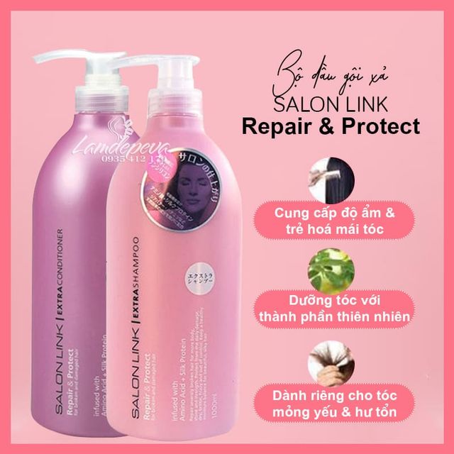 Bộ Dầu Gội Xả Salon Link Extra 1000ml