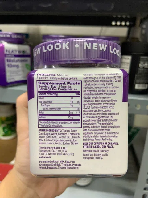 Kẹo ngủ Natrol <span style=