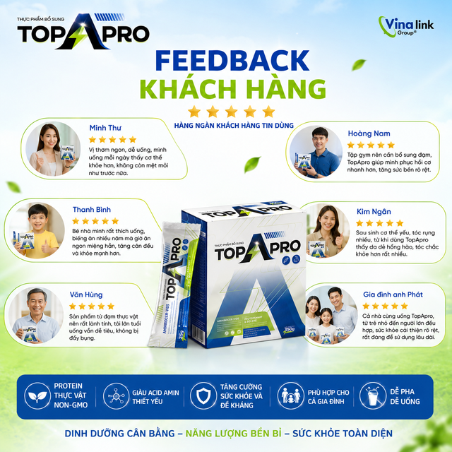 TOPAPRO Protein Thực Vật Non-GMO