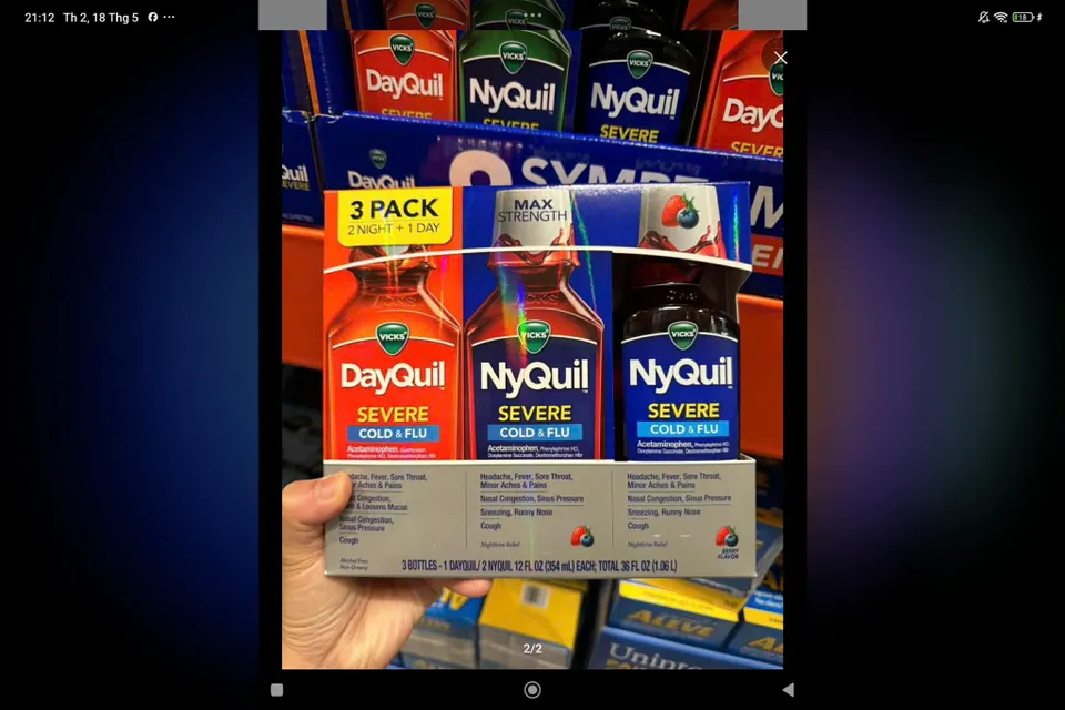 Vicks Nyquil Cold and Flu Severe
