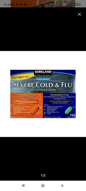 Vi&ecirc;n uống hỗ trợ giảm ho, cảm, sốt Severe Cold & Flu