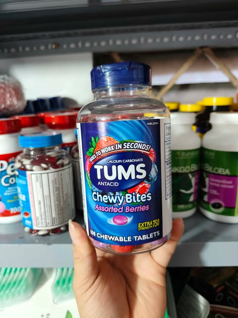 Vi&ecirc;n nhai Tums Extra Strength 750mg