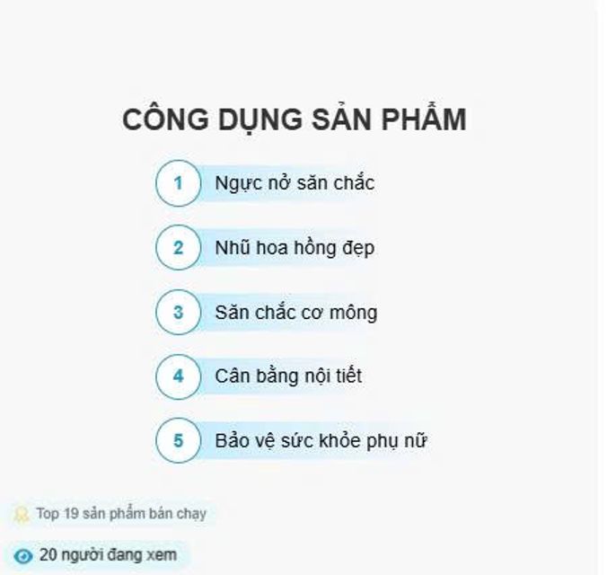 Vi&ecirc;n Uống Hỗ Trợ Nở Ngực, M&ocirc;ng Pretty Doomz Th&aacute;i Lan