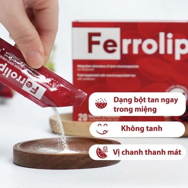 Sắt sinh học Ferrolip cho b&agrave; bầu