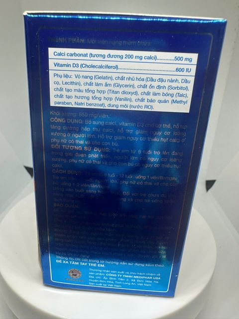 Calci v&agrave; Vitamin D3