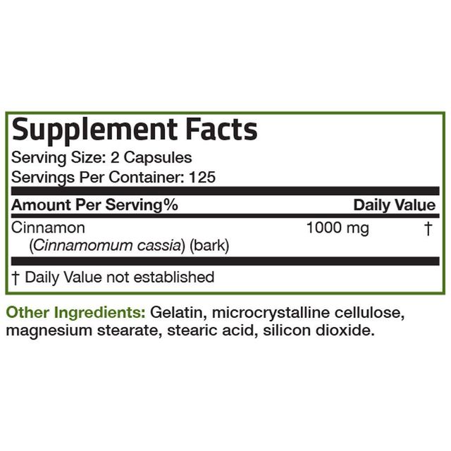 Vi&ecirc;n uống Organic Vitamin Cinnamon chi tiết