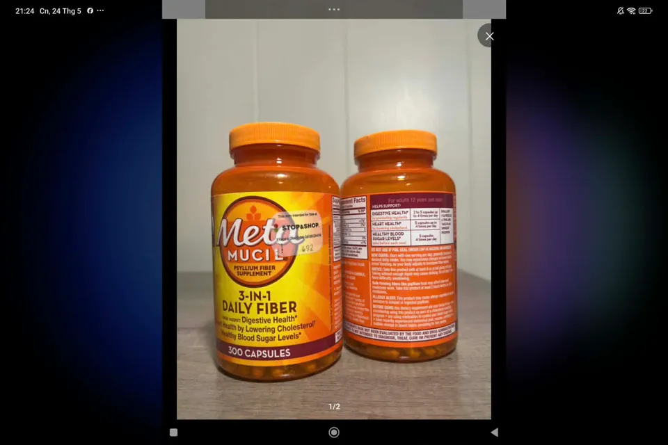 Vi&ecirc;n uống Metamucil 3 in 1 Fiber