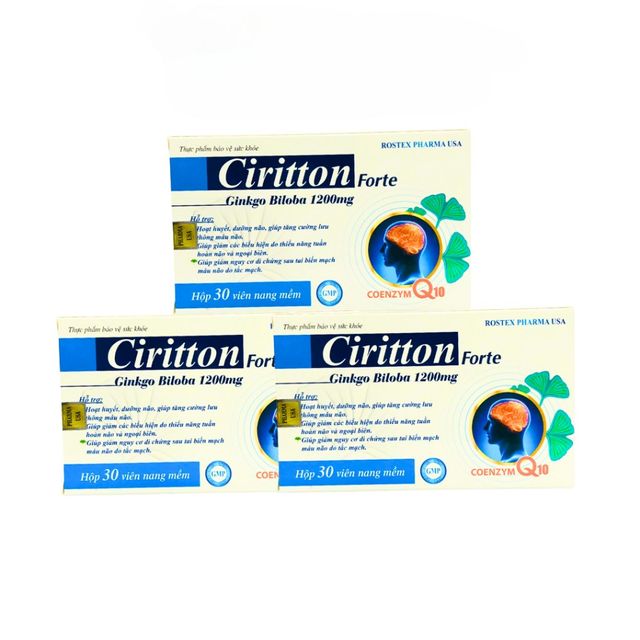 Hoạt huyết dưỡng n&atilde;o Ciritton Ginkgo Biloba