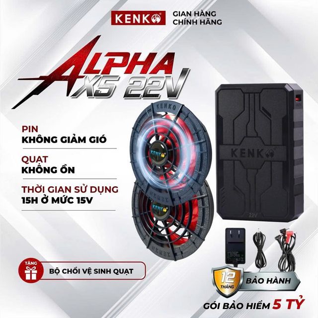 &Aacute;o điều h&ograve;a Kenko Alpha X5 22V - 1
