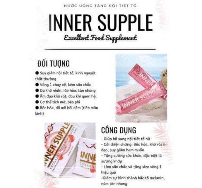 Nước uống tăng nội tiết tố Inner Supple Nhật Bản 28 ng&agrave;y