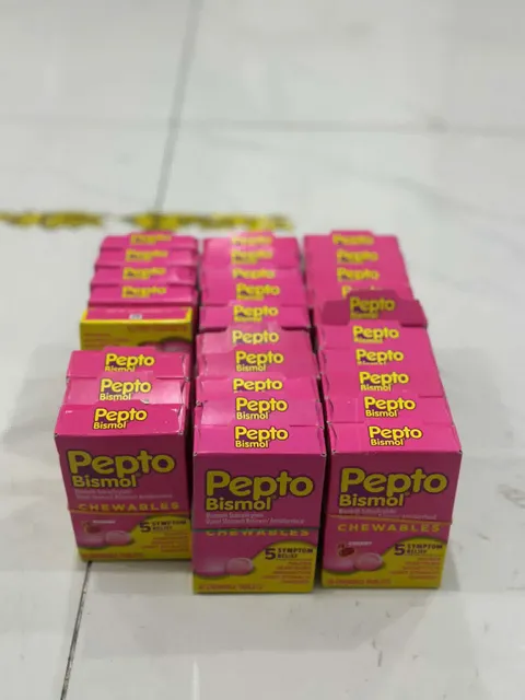 Kẹo ngậm hỗ trợ dạ d&agrave;y Pepto Bismol vị Original 30 vi&ecirc;n